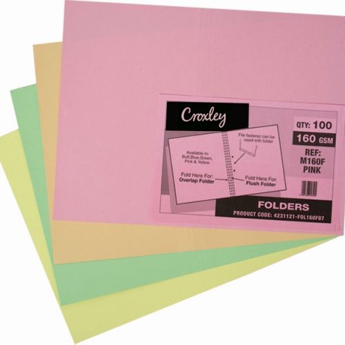 Croxley M F Manilla Yellow Folders Croxley Sa