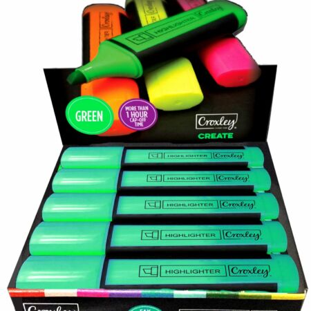 image | 036ccf9015a7862d99d6d7c3b8238175 scaled | CROXLEY CREATE Green Highlighters | Croxley SA