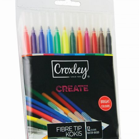 image | 18923b178a7ef3a7a69caa3b3bbb6b67 | CROXLEY CREATE Fibre Tip Marker (Wallet of 12 Assorted Colou | Croxley SA