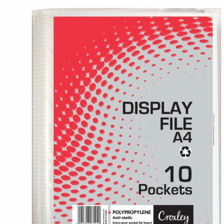 image | 32021c3c7a6fbe3d33e36b3fd225d852 scaled | CROXLEY Display File - A4 - 10 Pocket - Hard Case Cover | Croxley SA