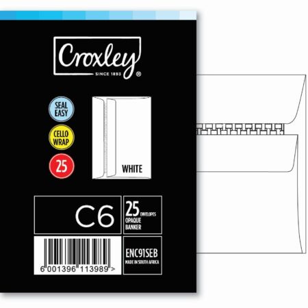 image | 3b2d68c290de12d59ed0f8440da5130d | CROXLEY JD91SEB C6 White Seal Easi Envelopes - Cellowrapped | Croxley SA