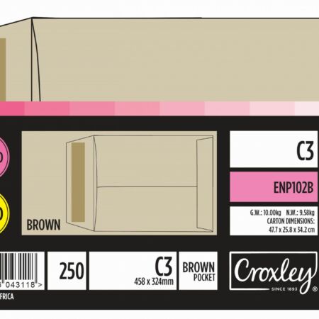 image | 4a6a547840cbd406aaa161ede5fcffea scaled | CROXLEY JD102B C3 Brown Gummed Envelopes - Unbanded | Croxley SA