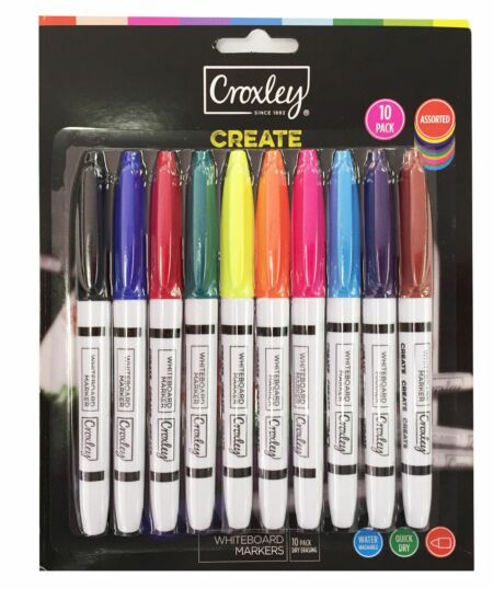 image | 85389b39295015de698133492d11f3ea scaled | CROXLEY CREATE Whiteboard Markers Pack of 10 Assorted Colour | Croxley SA