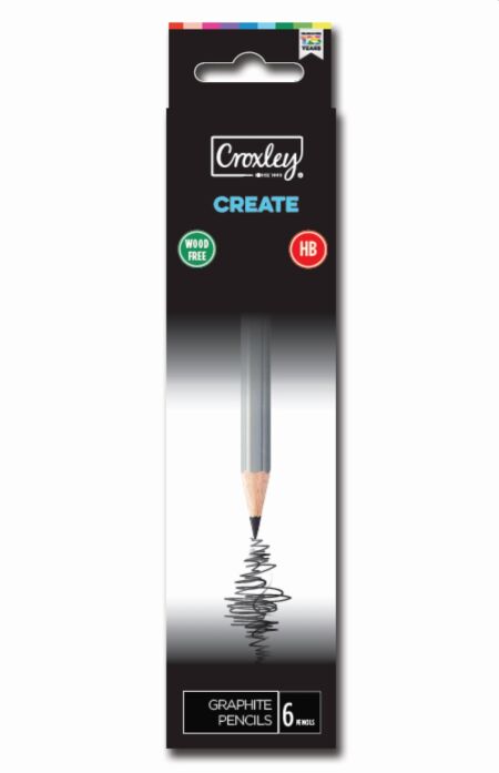 image | aafbc19ed9ccd590ddf3bd15c1f4b5a0 | CROXLEY CREATE Wood Free Pencils - HB | Croxley SA