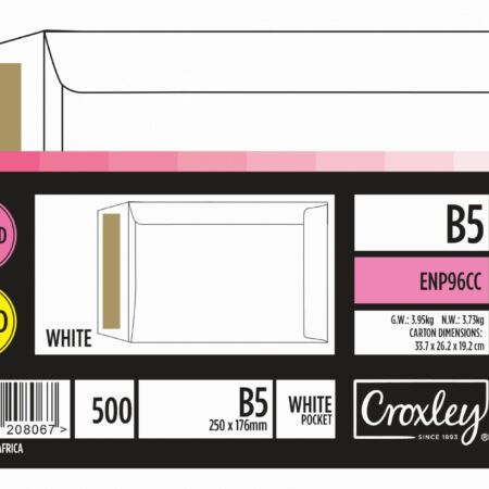 image | c33858b629da946e274f4ecda9953939 scaled | CROXLEY JD96CC B5 White Gummed Envelopes - Unbanded | Croxley SA