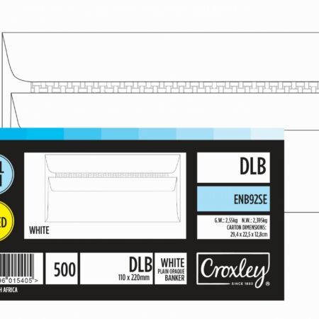 image | c70b1a86ce19b2ef46afcbd31477c2d7 scaled | CROXLEY JD92SE DLB (Banker) White Seal Easi Envelopes - Unba | Croxley SA