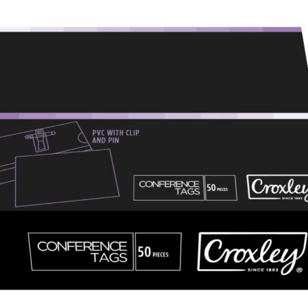 image | d0328142714f16e4024708c880445dab | CROXLEY PVC Conference Tags Clear Box 50's | Croxley SA