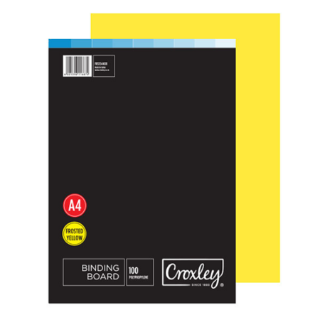 image | 1dea315c3f2233956943d5d04c4013d2 | CROXLEY Frosted Sheet (Yellow) (Pack of 100) | Croxley SA