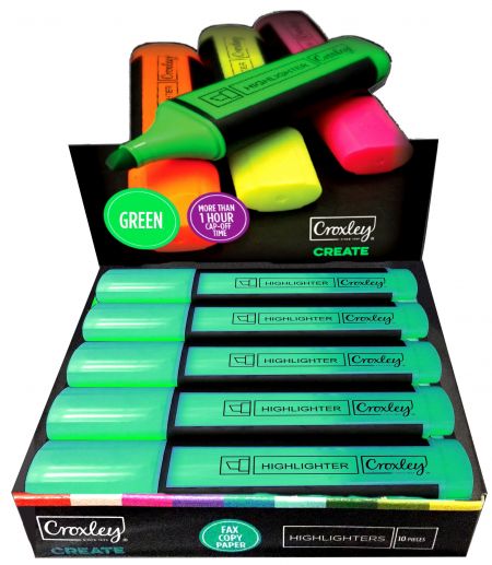 image | 036ccf9015a7862d99d6d7c3b8238175 scaled | CROXLEY CREATE Green Highlighters | Croxley SA