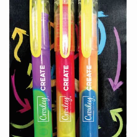 image | 0be03bf52d334db3c47dcbbcc0441d43 | CROXLEY CREATE Liquid Highlighter Carded Pack of 3 | Croxley SA