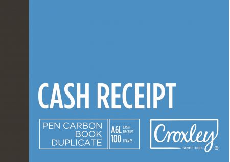 image | 1280837697abc2448bf089aefe8e3f1f | CROXLEY JD16CR Pen Carbon Cash Receipt A6 Landscape 100 Page | Croxley SA