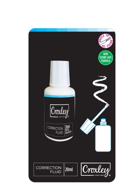 image | 2efe9624815eea73aca43b1de99dd175 | CROXLEY Correction Fluid - 20ml Carded | Croxley SA