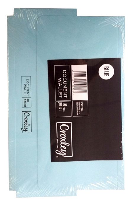 image | 3f908db5ea802e51c330092a5da32b27 | CROXLEY JD1131 Document Wallet - A4 - 200GSM (Blue) | Croxley SA