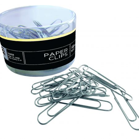 image | 40d2d01f8fee9087b2010cff101ebde1 | CROXLEY 50mm Silver Paper Clips Tub 100's | Croxley SA