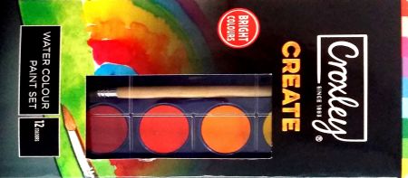 image | 41306e29a6d40ff4012c377c6c05e92d | CROXLEY CREATE Watercolour Paints (Tray of 12 Colours) | Croxley SA