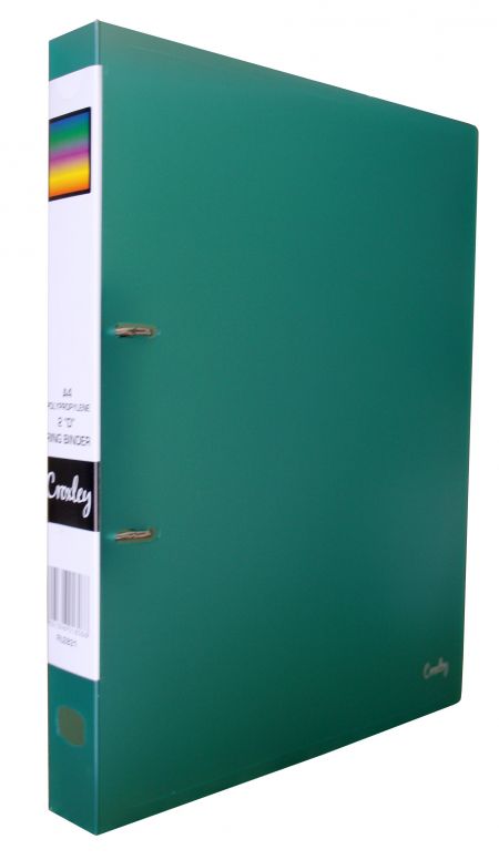 image | 64cee466a06ad74fa150152de1be1ef2 scaled | CROXLEY 2D Polypropylene Ring Binder Green | Croxley SA