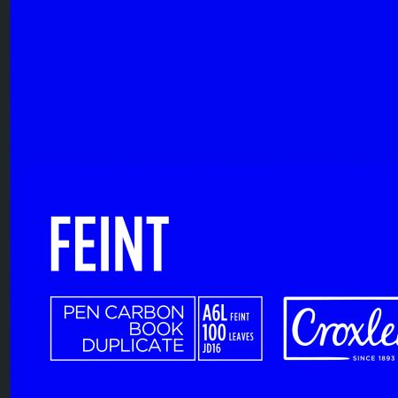 image | 67038ff80fd9fd3f75a7d15bbf84347b | CROXLEY JD16 Pen Carbon Plain A6 100 Page | Croxley SA