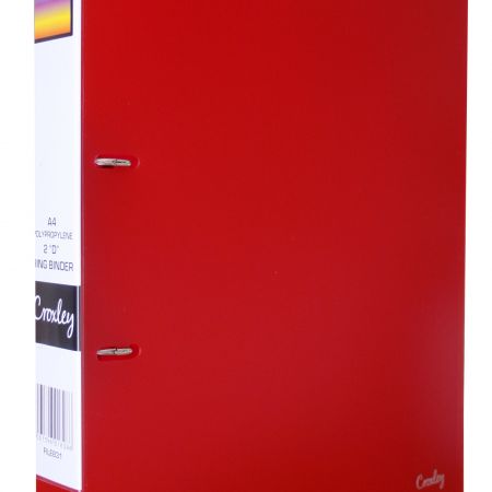 image | 6ed8c558ee50aae4a5e02eca1136805e | CROXLEY 2D Polypropylene Ring Binder Red | Croxley SA