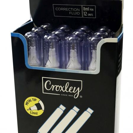 image | 71dc0b8988f8a0f414d18017b9e01deb | CROXLEY Correction Pen Metal/Tip 8ml | Croxley SA