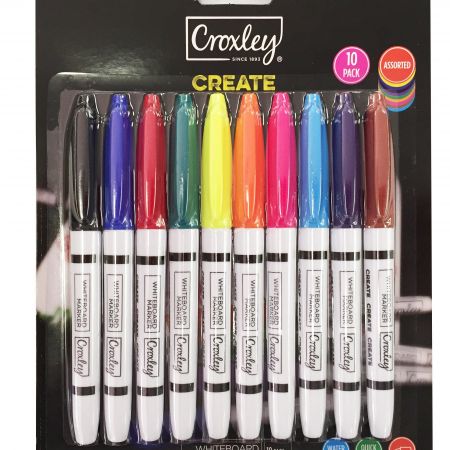 image | 85389b39295015de698133492d11f3ea | CROXLEY CREATE Whiteboard Markers Pack of 10 Assorted Colour | Croxley SA