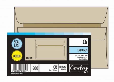 image | 8a1a7f8bf747154380fa234c5da83f7b scaled | CROXLEY JD91SEM C6 Brown Seal Easi Envelopes - Unbanded | Croxley SA