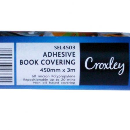 image | 97bbb2b6b61ea8568bb560d6983f4780 | CROXLEY Self Adhesive Cover - Clear - 450mmx3m Roll | Croxley SA