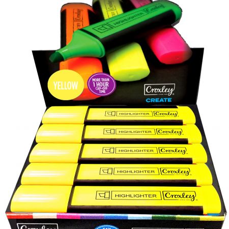 image | 99302d3a9f26bb0cea2f04c2b9a73113 | CROXLEY CREATE Yellow Highlighters | Croxley SA