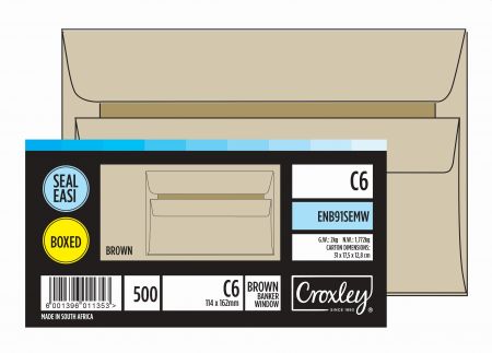 image | a9bcd9876611b43128dedd83cc6756bf scaled | CROXLEY JD91SEMW C6 Brown Window Seal Easi Envelopes - Unban | Croxley SA