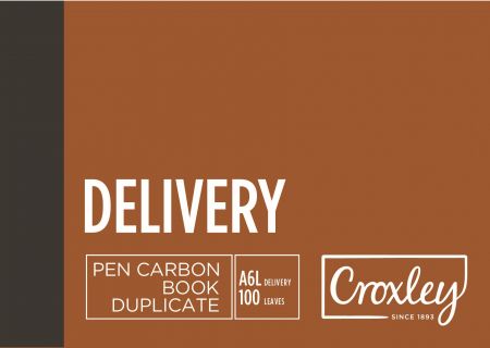 image | b6c0a0038da7b8d48fa659e221752354 | CROXLEY JD16PR Pen Carbon Delivery A6 Landscape 100 Page | Croxley SA