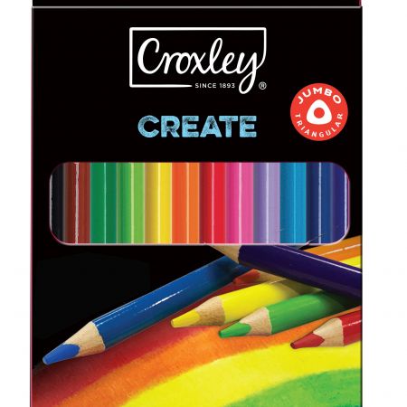 image | be57c2287f6f9dfe609db1f932418681 | CROXLEY CREATE Wood Free Super Jumbo Crayons (Wallet of 12 A | Croxley SA