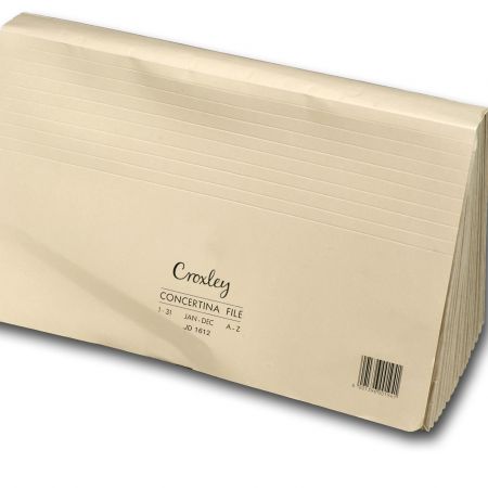 image | bf2a963887ea4b079cdbe2522ec10c38 | CROXLEY JD1612 Concertina File Kraft 16 Compartment A-Z,1-31 | Croxley SA