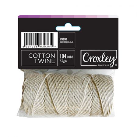 image | bf79f90664ea889723103e919adc00b7 | CROXLEY Cotton Twine 50gm 104 ball | Croxley SA