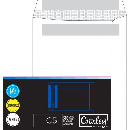 image | cbdeb34219ec68c888cdbe61518f00fe | CROXLEY JD95SEC C5 White Seal Easi Envelopes - Unbanded | Croxley SA