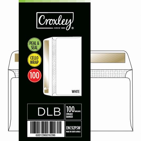 image | d5d5d2e6482741c45289451489264813 | CROXLEY JD92PSWC DLB (Banker) White Peel & Seal Envelopes - | Croxley SA