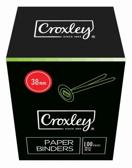 image | d92a5e99c6ca677f7be19ce1bb9e2cee | CROXLEY 38mm Grip Binder Box100 | Croxley SA