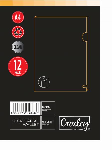 image | fba5f1728fdc911fc28012d3f706146d scaled | CROXLEY Document Wallet with Gusset - A4 (Clear) | Croxley SA