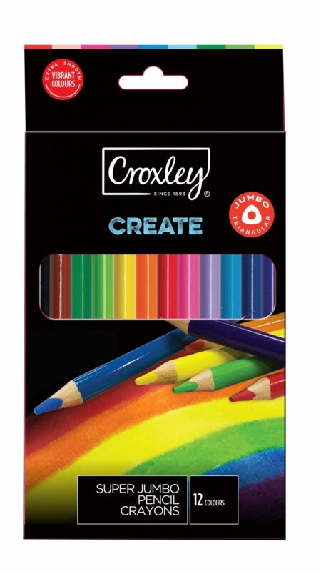 image | be57c2287f6f9dfe609db1f932418681 scaled | CROXLEY CREATE Wood Free Super Jumbo Crayons (Wallet of 12 A | Croxley SA