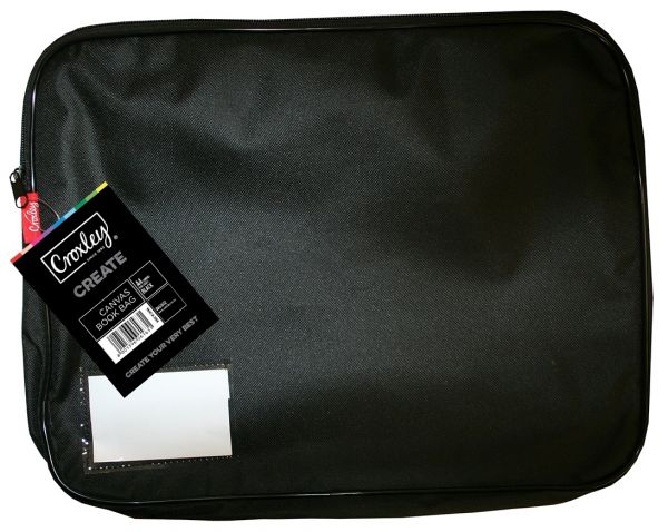 CROXLEY CREATE Canvas Gusset Book Bag (Black) | Croxley SA